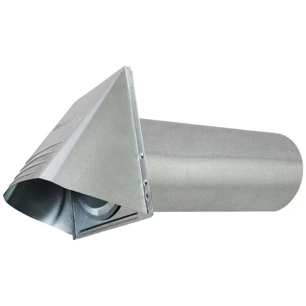 Wide-Mouth Galvanized 4" Vent Hood, Deflecto, Mfr#: GVH4