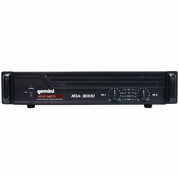 Professional Power Amp (3,000 Watts), Gemini, Mfr#: XGA-3000