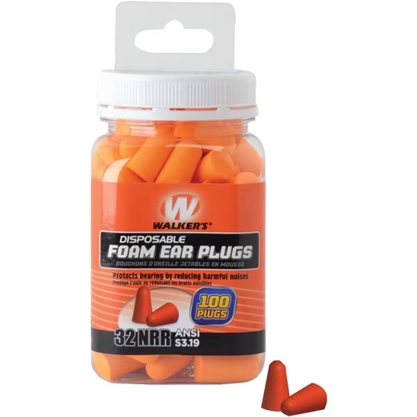 Uncorded Ear Plugs, Pack of 50, Walkers, Mfr#: GWP-FP-50PK