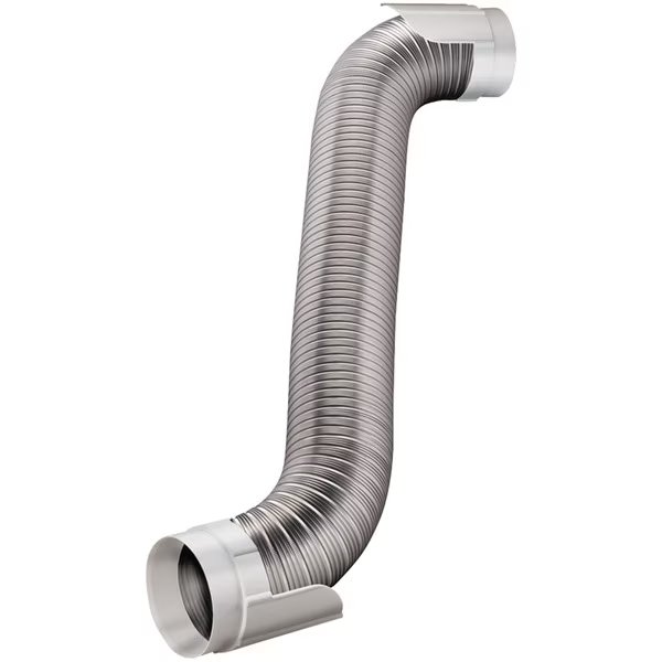 Easy-Connecting Semi-Rigid 8 ft. Dryer Vent Hookup Kit, Deflecto, Mfr#: HUPK8WA/4