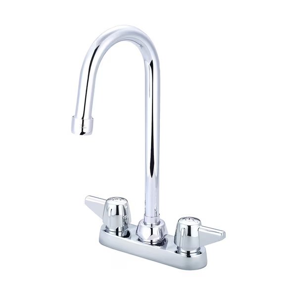 Two Handle Cast Brass Bar/Laundry Faucet, NPSM, Centerset, Chrome, Number of Holes: 2 or 3 Hole, Central Brass, Mfr#: 0084-A17
