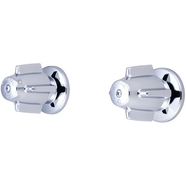 Two Handle Valve Set, IPS, Wallmount, Polished Chrome, Central Brass, Mfr#: 905