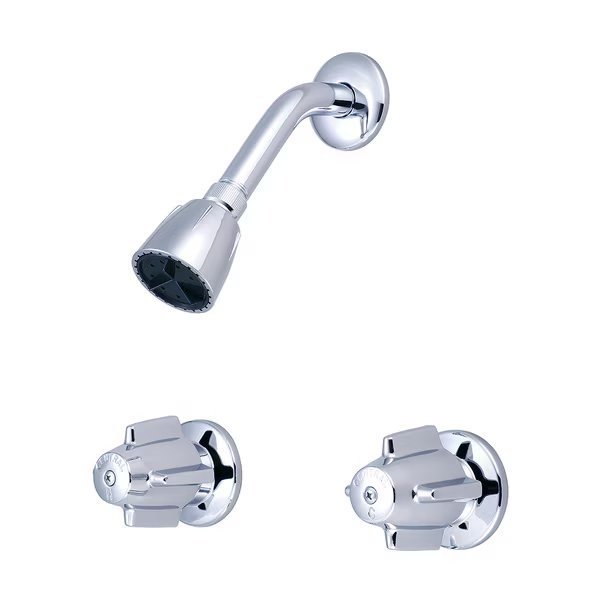 Two Handle Tub Set, Polished Chrome, Wall, Central Brass, Mfr#: 80926