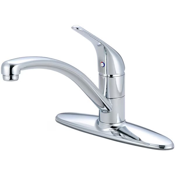 Single Handle Kitchen Faucet, Compression Hose, Standard, Chrome, Number of Holes: 3 Hole, Pioneer Faucets, Mfr#: 2LG160H