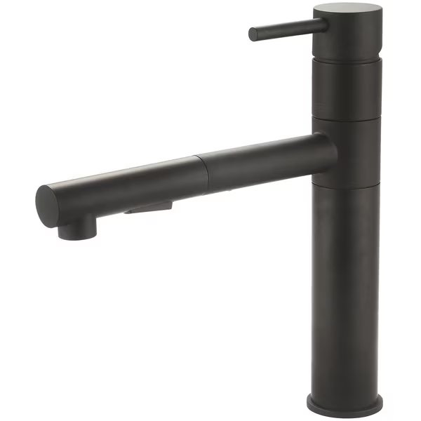Single Handle Pull-Out Kitchen Faucet in Matte Black, Pioneer, Mfr#: 2MT220-MB