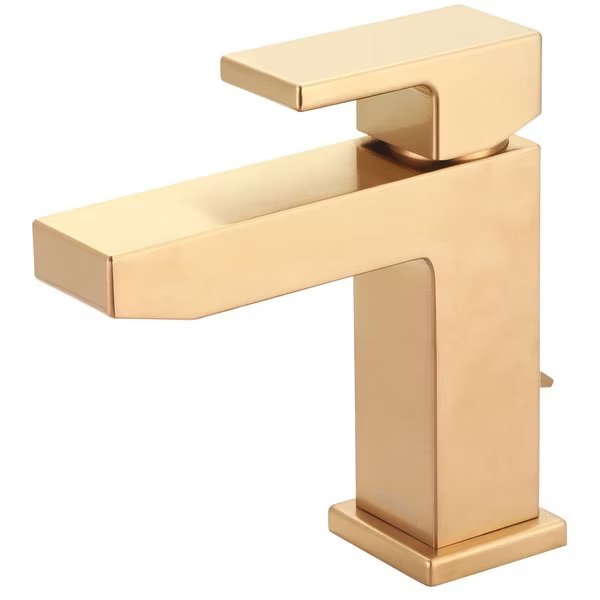 Single Handle Bathroom Faucet in PVD Brushed Gold, Pioneer, Mfr#: 3MO160-BG