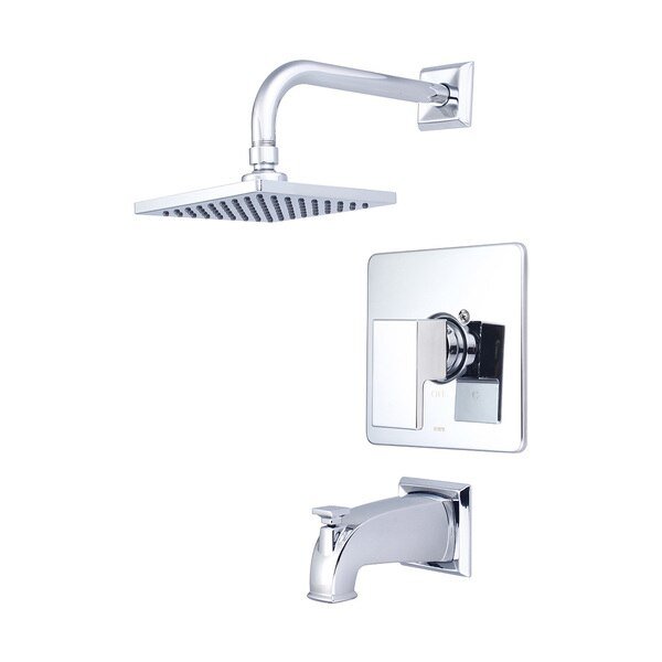 Single Handle Tub and Shower Trim Set, Wallmount, Polished Chrome, Pioneer Faucets, Mfr#: T-4MO100