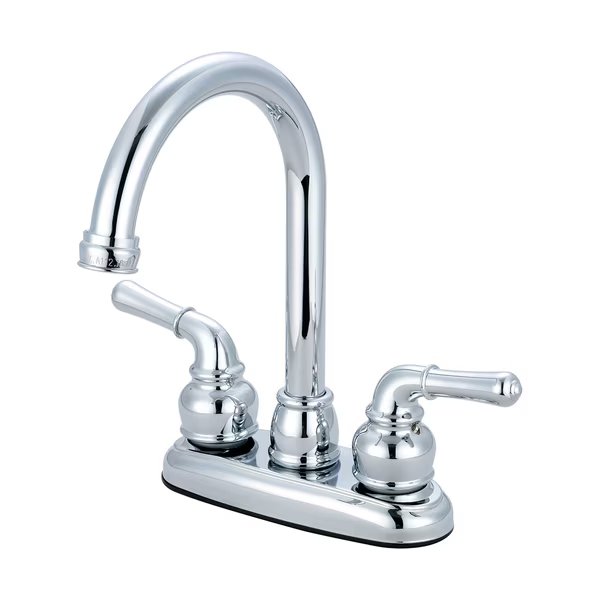 Two Handle Bar Faucet, NPSM, Bar, Polished Chrome, Weight: 2.7, Olympia Faucets, Mfr#: B-8160