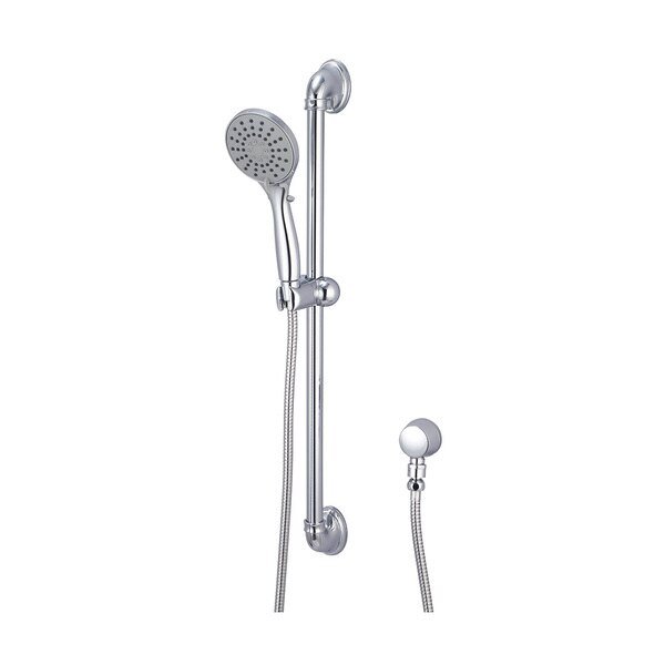 Handheld Shower Set, Wallmount, Polished Chrome, Weight: 4.8, Olympia Faucets, Mfr#: P-4430