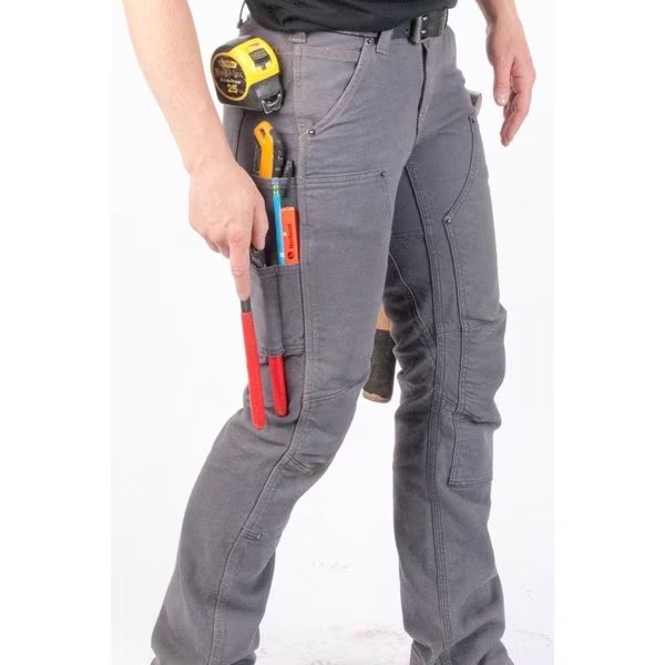 Britt Utility - Dark Grey Canvas 14x34, Dovetail Workwear, Mfr#: DWS19P2C-030-14x34