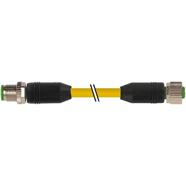 M12 male 0° / M12 female 0°, TPE 5x18AWG ye UL/CSA, ITC/PLTC 10m, Murr Elektronik, Mfr#: 7700-40041-1611000