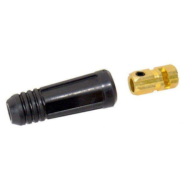 Dinse Style Cable Connector, #1 to #1/0 Cable, Female Only, Powerweld, Mfr#: CCD3550-F