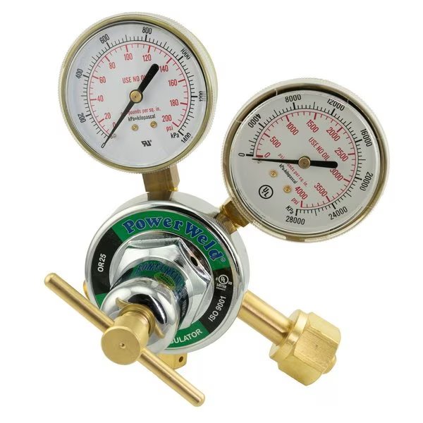 Single Stage Harris Style Oxygen Regulator, Powerweld, Mfr#: OR25