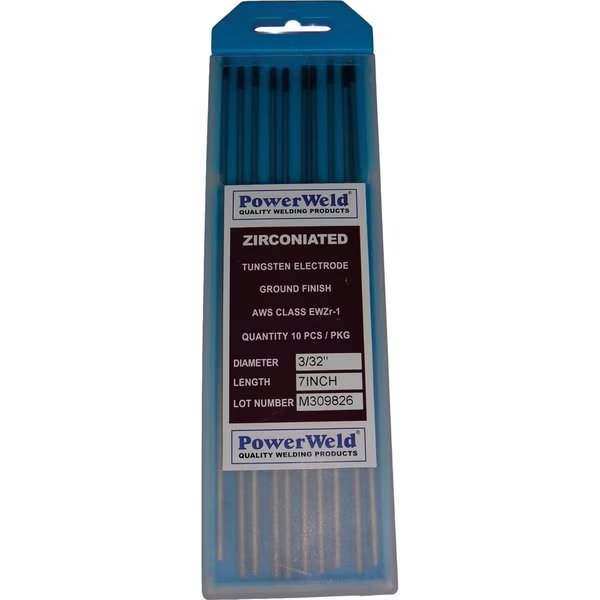 Tungsten, Zirconiated (Brown), 3/32" x 7", Powerweld, Mfr#: ZIR332