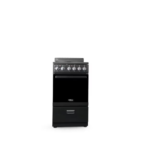 20" 4-Burner Electric Stove in Black, Premium Levella, Mfr#:  PRE2027GB