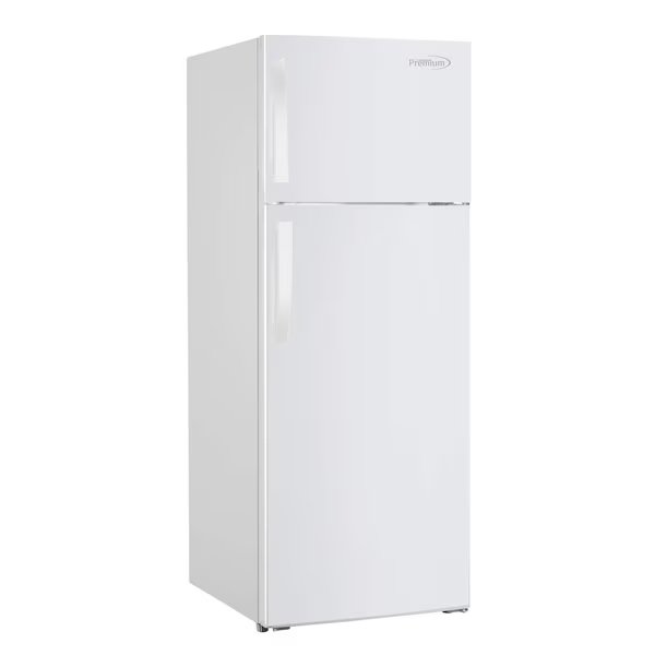 10.1 cu ft Frost Free Top Freezer Refrigerator in White, Premium Levella, Mfr#: PRN10150HW