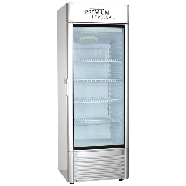 Premium Levella 9 cu. ft. Commercial Display Refrigerator One Glass Door Merchandiser in Silver, Premium Levella, Mfr#: PRF90DX