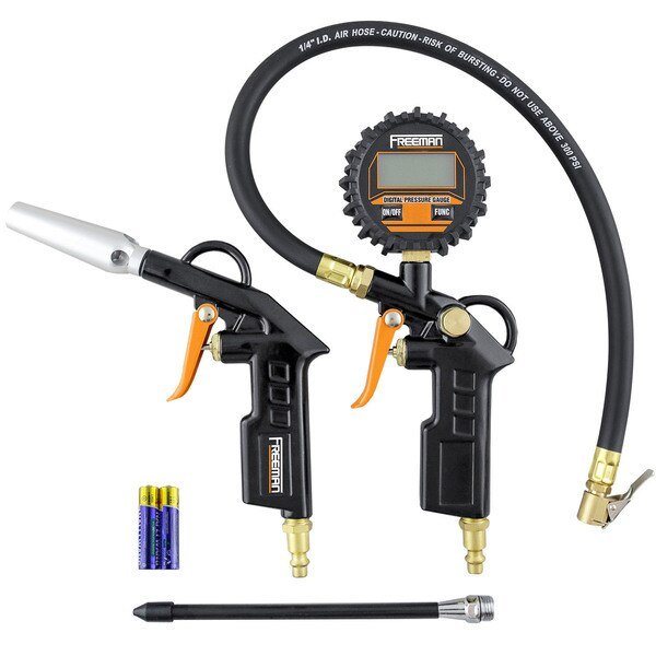 FATDTIBGK Digital Tire Inflator and High Flow Blow Gun Kit, Freeman, Mfr#: FATDTIBGK