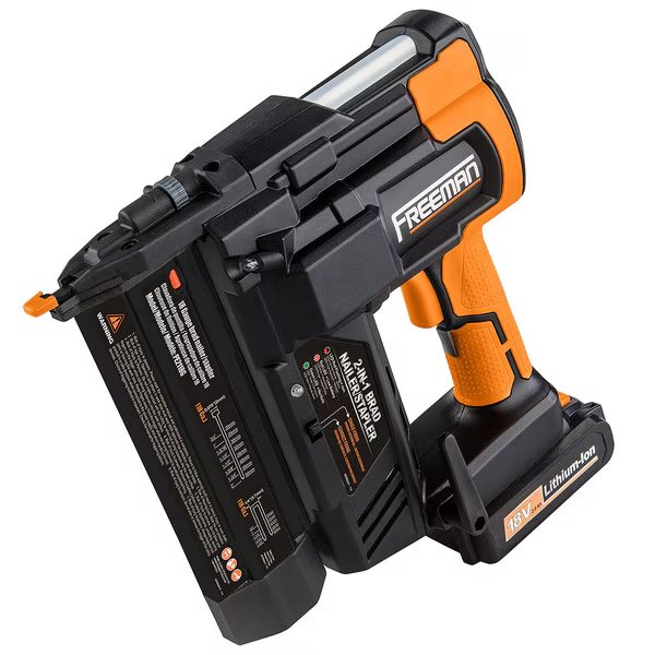 Cordless 18 Volt 2-in-1 18-Gauge Nailer and Stapler, Freeman, Mfr#: PE2118G