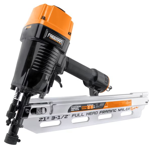 PFR2190 Pneumatic 21 Degree 3-1/2" Full Round Head Framing Nailer with, Freeman, Mfr#: PFR2190