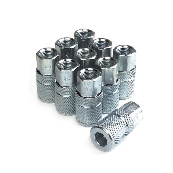T/Auto 6-Ball Coupler 1/4" x 1/4" Female Steel, Primefit, Mfr#: XTC1414FS6-B10-P