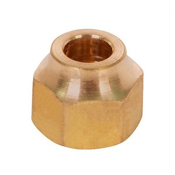 5/8" Short Nut for Flare Pipe Fittings; Forged Brass, Everflow, Mfr#: F41FS-58