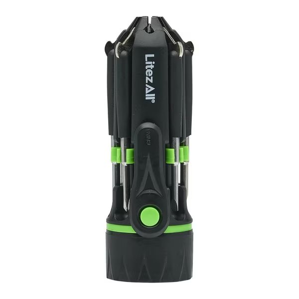 LED Flashlight with 7 Screwdrivers PR, Litezall, Mfr#: LA-8IN1-9/36