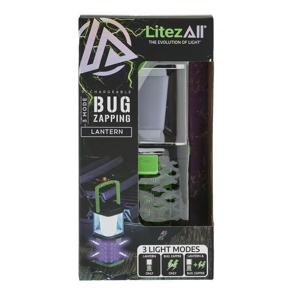 Rechargeable Bug Zapping Lantern, Litezall, Mfr#: LA-MOSLAN-6/12