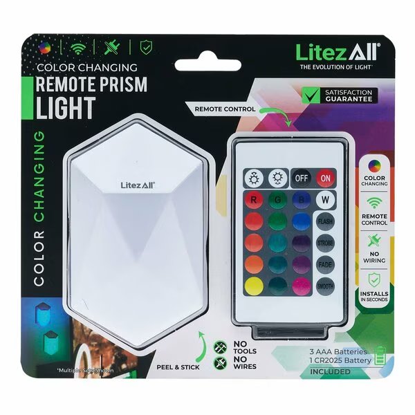 Remote Control RGB Prism Light, Promier Products, Mfr#: LA-PRSMRGB-6/24