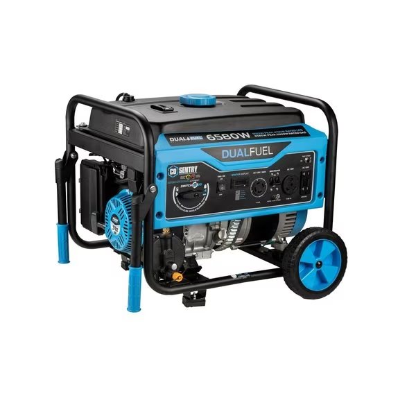 Portable Generator, Gasoline/Liquid Propane, 5,300 W/4,750 W Rated, 6,850 W/5,922 W Surge, 45.83 A, Pulsar, Mfr#: PG6580BCO