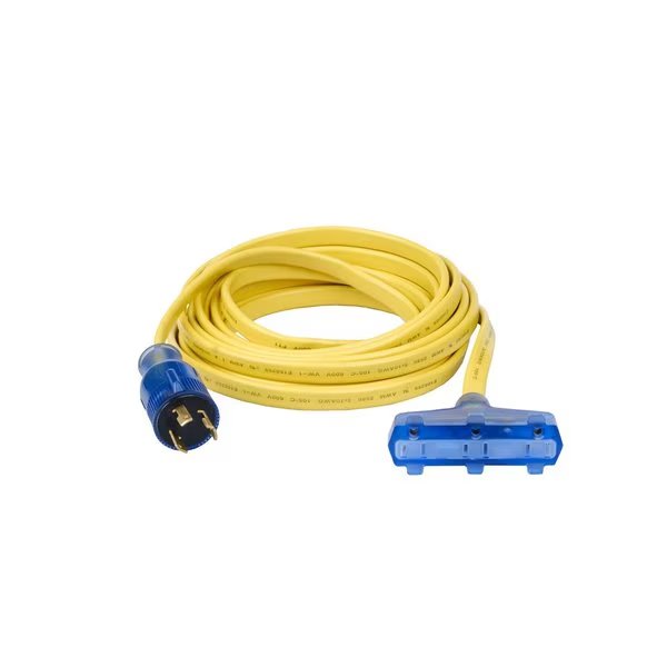 25' 30A 125V Flat Generator Extension Cord, Pulsar, Mfr#: PGA312