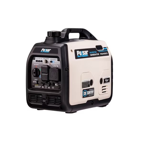 Portable and Inverter Generator, Gasoline, 3,200 W Rated, 4,000 W Surge, Recoil Start, 120V AC, Pulsar, Mfr#: PGD40ISCO