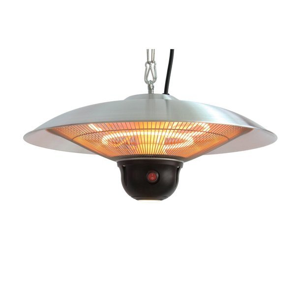 EnerG+ Infrared Electric Outdoor Heater - Hanging with LED & Remote, Energ+, Mfr#: HEA-21522 SILVER