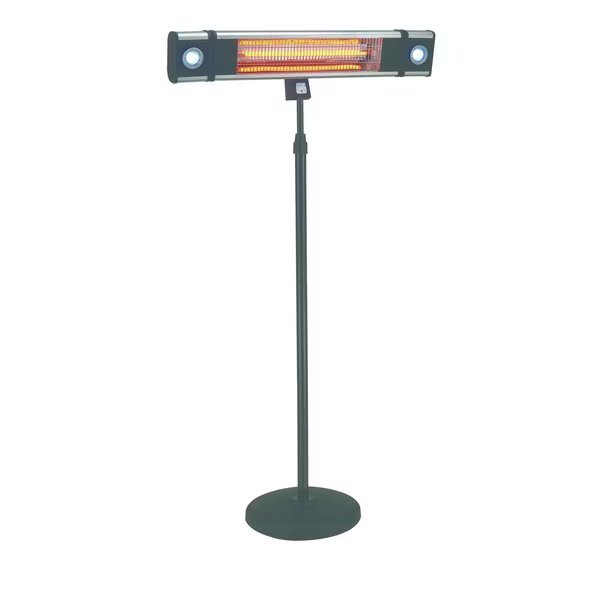 EnerG+ Infrared Electric Outdoor Heater - Freestanding With LED & Remote, Energ+, Mfr#: HEA-218CSLR