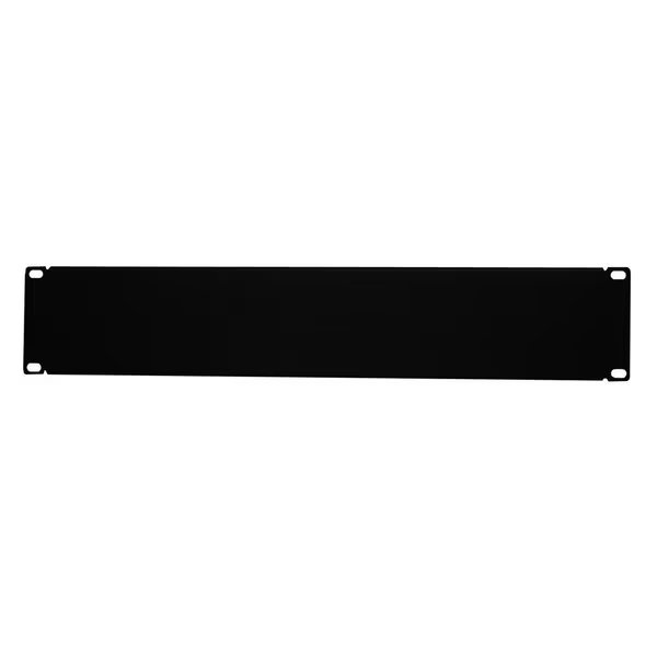 Blank Filler Panel, 2U, 3.50in H x 19in , Black, Quest Manufacturing, Mfr#: BP19-02