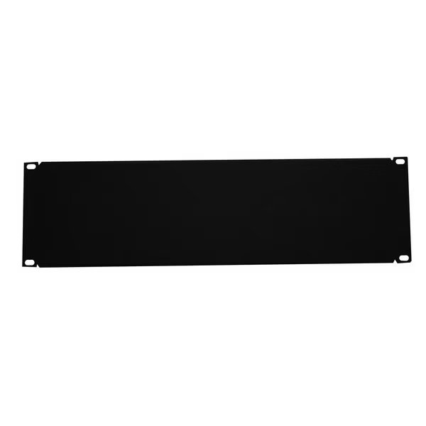 Blank Filler Panel, 3U, 5.25in H x 19in , Black, Quest Manufacturing, Mfr#: BP19-03