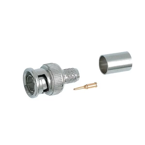 BNC (Male) Connector, 75 Ohm - 3Pc-Crimp-On, Rg-59/62, Quest Technology International, Mfr#: CBB-3210