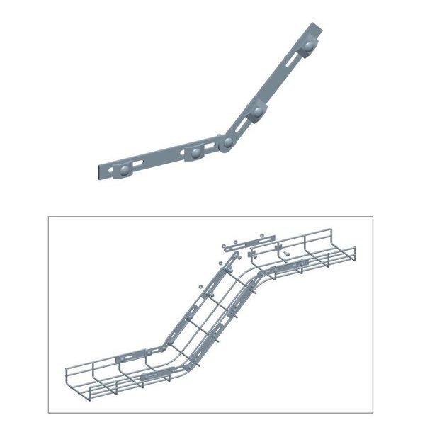Cable Tray Adjustable Connector, Zinc, Quest Manufacturing, Mfr#: CT0005-03