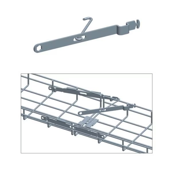 Cable Tray Fast Fix Splicer Handle, Zinc  (For CT0007-03), Quest Manufacturing, Mfr#: CT0008-03