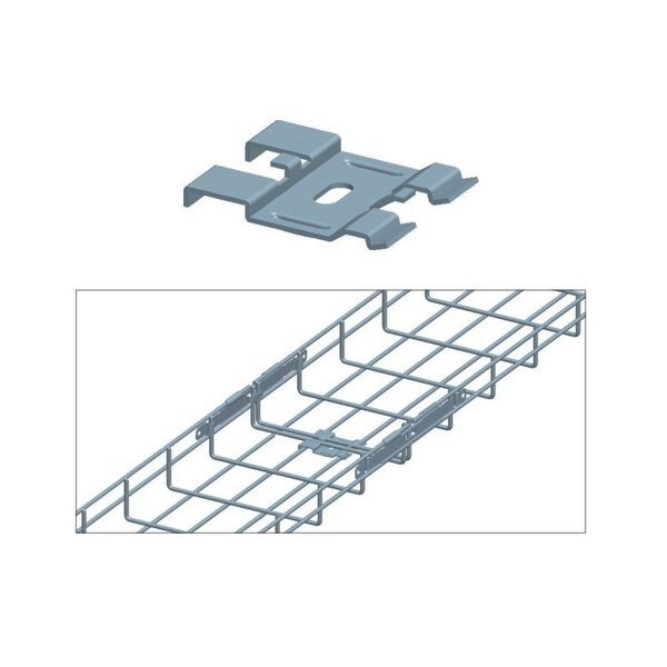 Cable Tray Bottom Coupler, Zinc, Quest Manufacturing, Mfr#: CT0009-03