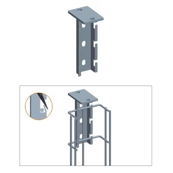 Cable Tray T-Type Hanging Bracket, Zinc, Quest Manufacturing, Mfr#: CT0015-03