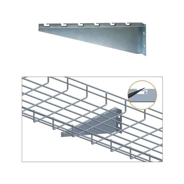 Cable Tray Wall Bracket, 4", Zinc, Quest Mfg, Mfr#: CT0026-04-03