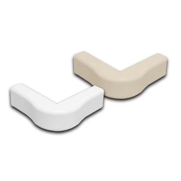 Outside Corner Raceway Accessory - 1/2'', Beige, 12 Pk, Quest Technology International, Mfr#: FOC-51424