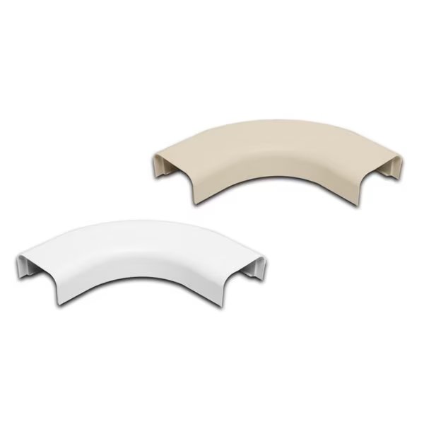 Right Angle Raceway Accessory - 1/2'', White, 12 Pk, Quest Technology International, Mfr#: FRA-31414