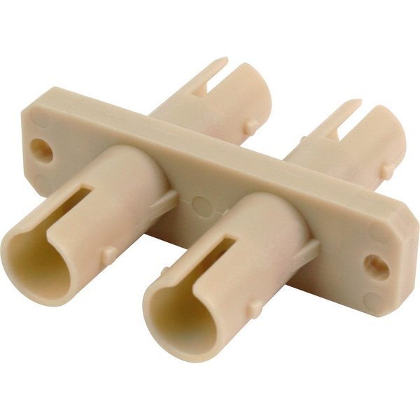 St/St Fiber Optic Adapter - (Duplex) Multi-Mode, Plastic, Quest Technology International, Mfr#: NFO-3074