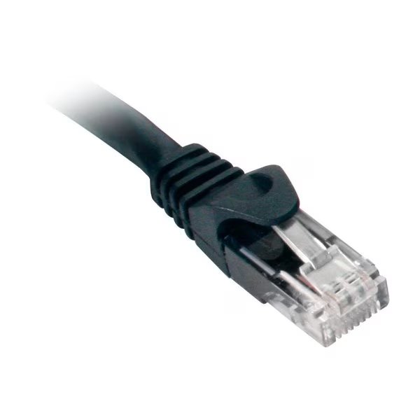 Cat6 Utp 550Mhz Snagless Molded Patch Cord - 50 Ft, Black, Quest Technology International, Mfr#: NPC-6150