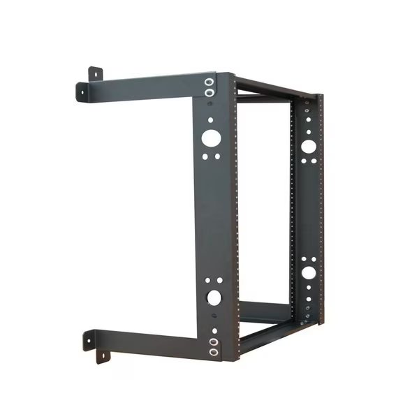 Open Frame Wall Rack, 16U, 3' x 12"D, Black, Quest Mfg, Mfr#: WR1928-16-02