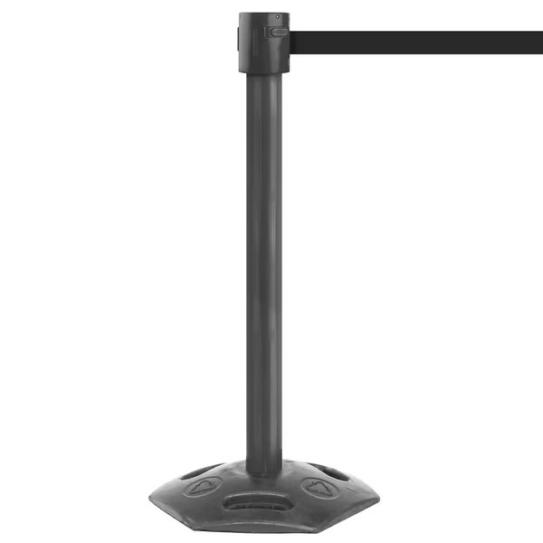 WeatherMaster 335, Black, 30' Dark Green Belt, Queue Solutions, Mfr#: WMR3350B-DGN300
