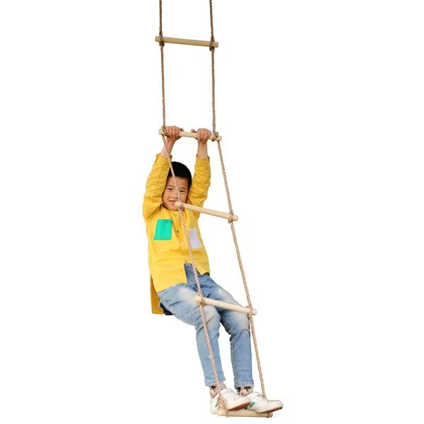5 Step Climbing Wooden Rope Ladder, Playberg, Mfr#: QI003373
