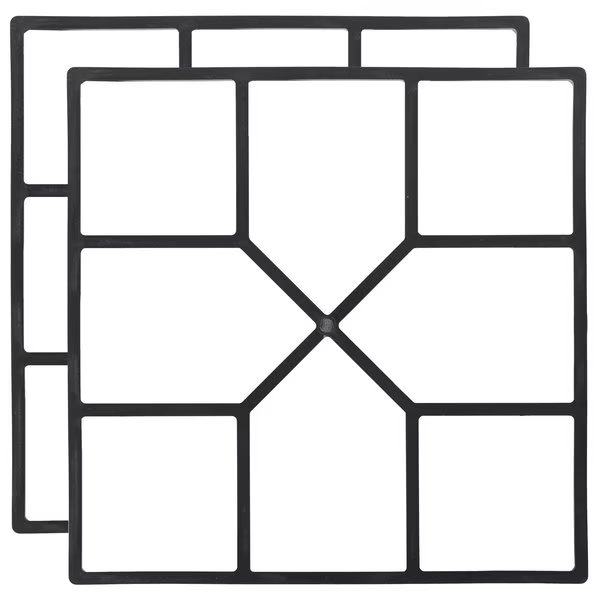 Decorative Pavement Mold Cement Form Stamp Walkway Maker Patio Stepping Stone Pavers, Gardenised, Mfr#: QI003971.2